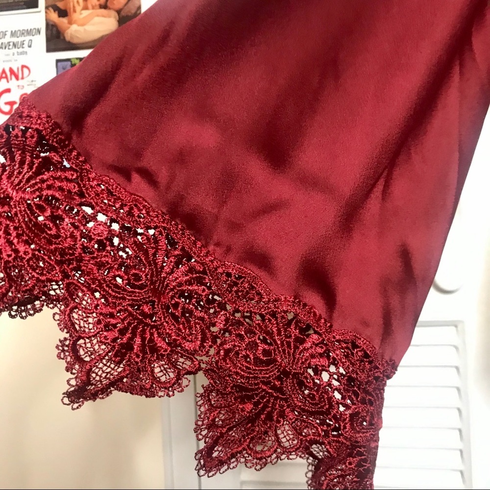 NWT Burgundy Romper by Cotton Candy - Picture 4 of 5